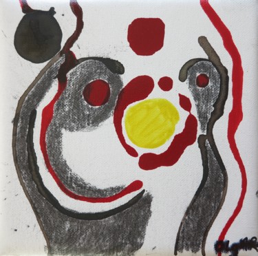 Painting titled "Première vibration" by Olgar, Original Artwork