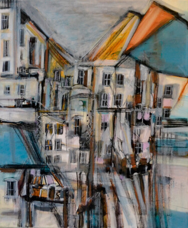 April showers Pintura titulada "April showers" por Muriel Cayet, Obra de arte original, Acrílico