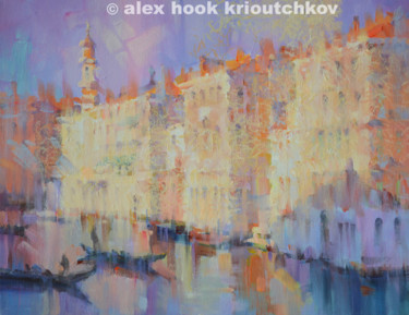 绘画 标题为“Venice V” 由Alex Hook Krioutchkov, 原创艺术品, 油 安装在木质担架架上