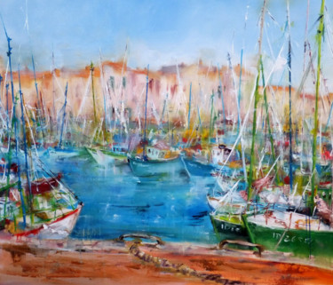 couleurs d'Yeu Painting titled "couleurs d'Yeu" by Yveline Javer, Original Artwork, Oil