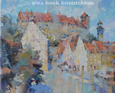 Nurenberg VII 绘画 标题为“Nurenberg VII” 由Alex Hook Krioutchkov, 原创艺术品, 油 安装在木质担架架上