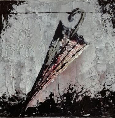 Peinture intitulée "Il tuo ombrello" par Donatella Marraoni, Œuvre d'art originale, Huile