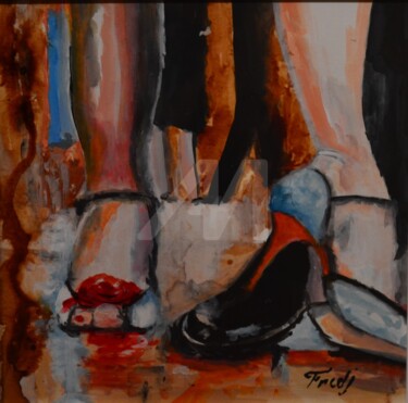 Peinture intitulée "PATADA" par Frederic Janssens (Fredj), Œuvre d'art originale, Encre