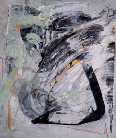Mr. & Miss J, J Family - Original painting on Canvas Mixed media by famous Russian musician 绘画 标题为“Mr. & Miss J, J Fam…” 由Dmitri Matkovsky, 原创艺术品, 丙烯