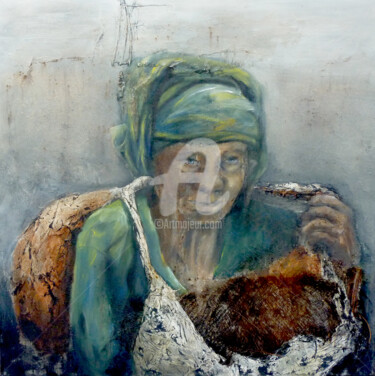 2012-04-05-fardeau-100-x-100.jpg Peinture intitulée "2012-04-05-fardeau-…" par Domondo, Œuvre d'art originale, Acrylique