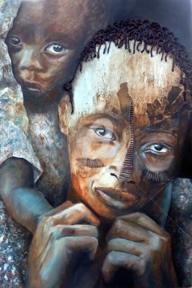 appartenance Peinture intitulée "appartenance" par Domondo, Œuvre d'art originale, Acrylique