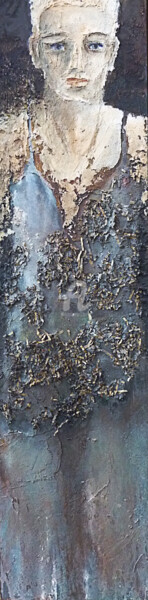 Peinture intitulée "bleue" par Domondo, Œuvre d'art originale, Acrylique