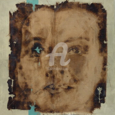 Peinture intitulée "l-oiseau-bleu-toile…" par Domondo, Œuvre d'art originale, Acrylique