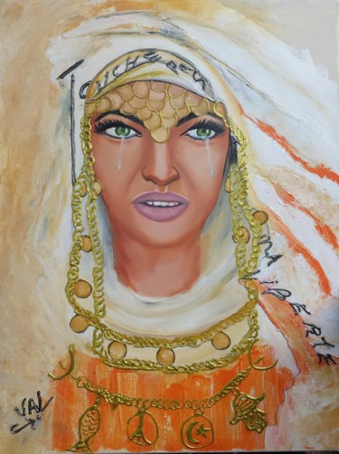 Peinture intitulée "Touche pas à ma lib…" par Valérie Perrault, Œuvre d'art originale, Acrylique Monté sur Châssis en bois