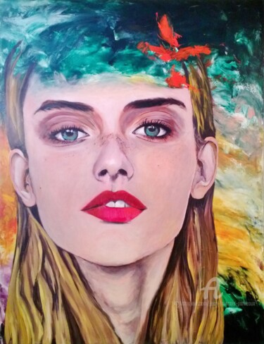 Peinture intitulée "Tatjana" par Jean François Parveaux, Œuvre d'art originale, Acrylique