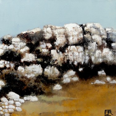 le sentier dans la garrigue Peinture intitulée "le sentier dans la…" par Catherine Cazaentre, Œuvre d'art originale, Acrylique Monté sur Châssis en bois