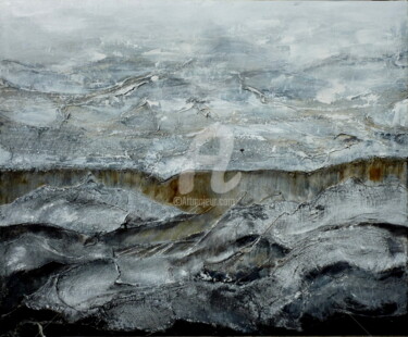 2015-blanc-manteau50x61-1.jpg Peinture intitulée "2015-blanc-manteau5…" par Domondo, Œuvre d'art originale, Acrylique