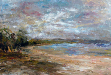 Pintura intitulada "Lagoa" por Juliana Lima, Obras de arte originais, Acrílico