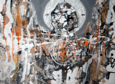 Painting titled "FROM THE BOOK OF AN…" by Kloska Ovidiu, Original Artwork, Acrylic