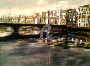 Peinture intitulée "Italie" par Zanetti Brigitte, Œuvre d'art originale
