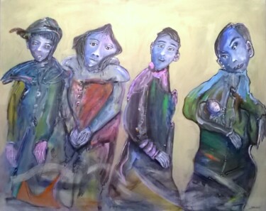 Peinture intitulée "Tour d'abandon" par Bruno Briatte, Œuvre d'art originale, Acrylique Monté sur Châssis en bois