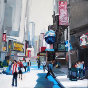 Peinture intitulée "New York" par Catherine Cascio, Œuvre d'art originale, Huile