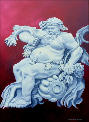 L'Ivresse de Silène Peinture intitulée "L'Ivresse de Silène" par Jean-Pierre Beillard, Œuvre d'art originale, Acrylique Monté sur Châssis en bois