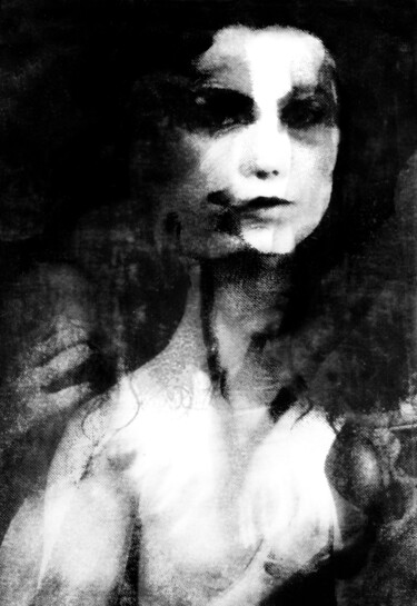La Veuve Noire.... Arts numériques intitulée "La Veuve Noire...." par Philippe Berthier, Œuvre d'art originale, Photo montage
