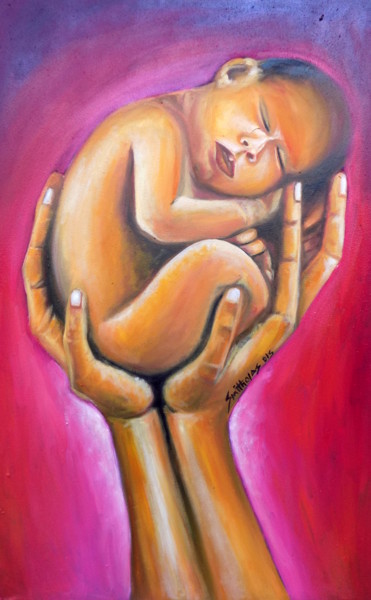 Schilderij getiteld "smith-olaoluwa-show…" door Olaoluwa Smith, Origineel Kunstwerk, Olie