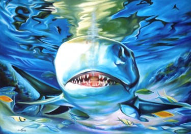 Schilderij getiteld "life-undersea-3.jpg" door Olaoluwa Smith, Origineel Kunstwerk, Olie