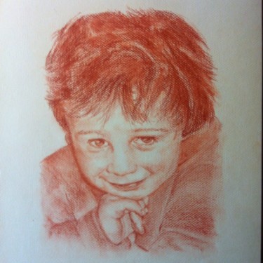Dessin intitulée "Vladimir" par Michèle Rais, Œuvre d'art originale, Autre