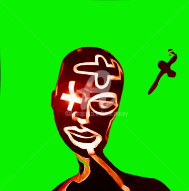 Arts numériques intitulée "Hologramme ba 3" par Bruno Antony-Thouret (bruno antony), Œuvre d'art originale, Peinture numériq…