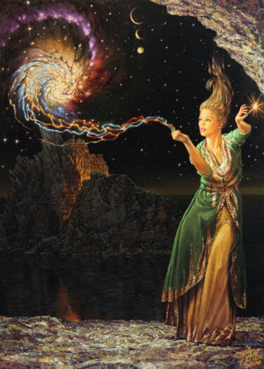 "Благославление мыса…" başlıklı Tablo Георгий Инешин (Georgy Ineshin / Георгий Инешин) tarafından, Orijinal sanat, Petrol