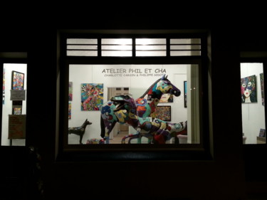 atelier galerie phil et cha a rennes Fotografía titulada "atelier galerie phi…" por Philippe Sidot Et Charlotte Carsin, Obra de arte original