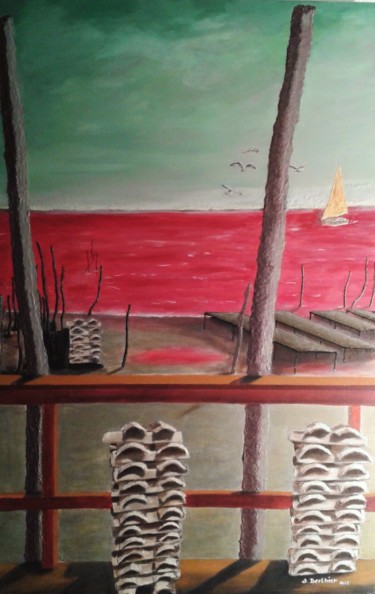Peinture intitulée "FANTAISIE CLIMATIQUE" par Alain Berthier, Œuvre d'art originale