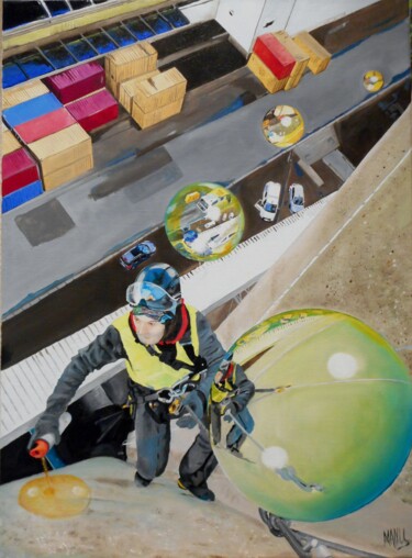 Peinture intitulée "liberté d'expressio…" par Manu Surreabulliste, Œuvre d'art originale, Huile