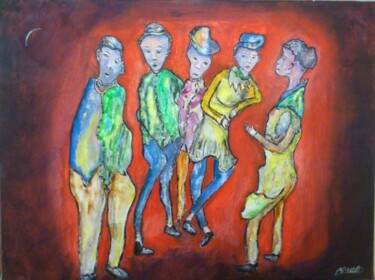 Peinture intitulée "tout-est-rien-40x30…" par Bruno Briatte, Œuvre d'art originale, Acrylique