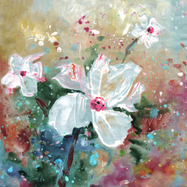 제목이 "White Wonders"인 미술작품 Miki De Goodaboom로, 원작, 구아슈