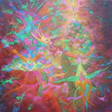 Peinture intitulée "sahel" par Christophe Challier, Œuvre d'art originale, Huile