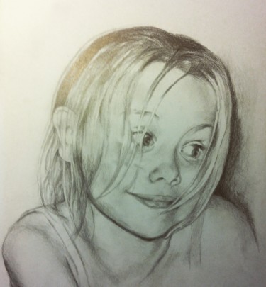 Dessin intitulée "Lou 4" par Michèle Rais, Œuvre d'art originale, Graphite