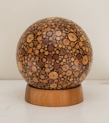 Sculpture intitulée "Galaxie" par Roger Aubert, Œuvre d'art originale, Bois