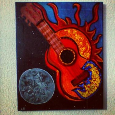 Painting titled "World music" by Ayita, Original Artwork