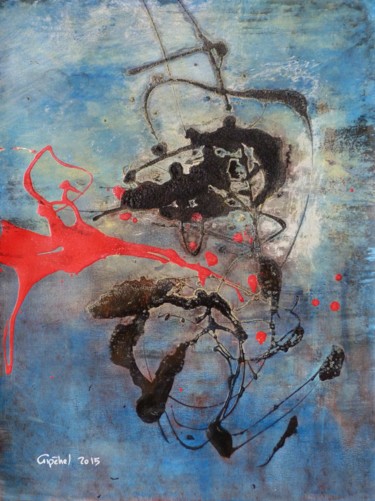 Peinture intitulée "Abstractive World 1" par Gipéhel, Œuvre d'art originale, Acrylique