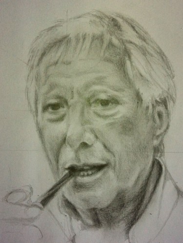 Dessin intitulée "G. Viola" par Michèle Rais, Œuvre d'art originale, Graphite