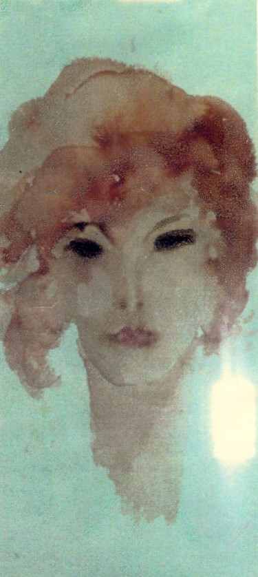 Peinture intitulée "Jeune fille" par Pascale Dormoy-Vignals, Œuvre d'art originale, Aquarelle