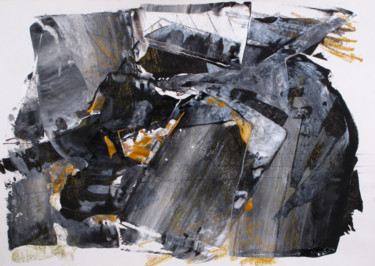 Painting titled "If the mountain won…" by Dmitri Matkovsky, Original Artwork, Acrylic
