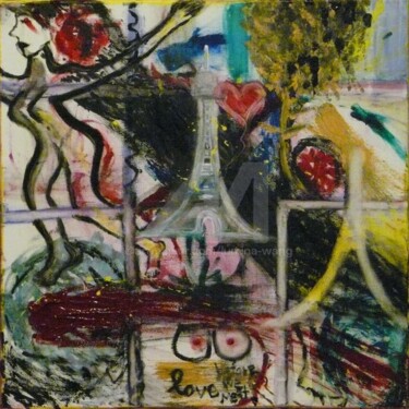 Painting titled "Nouvel Engagement" by Lumina Wang, Original Artwork, Oil