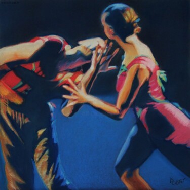 Peinture intitulée "Expression" par Catherine Costet (Lccat), Œuvre d'art originale, Pastel