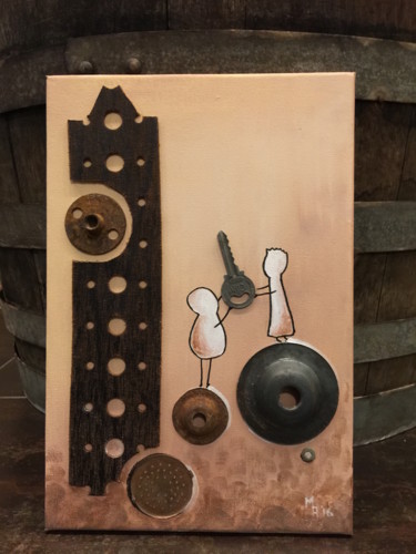 绘画 标题为“Locked up_acrylic,…” 由Margarita Ado, 原创艺术品, 丙烯
