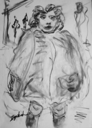 「Shopping in Rome」というタイトルの描画 Antoon Diepstratenによって, オリジナルのアートワーク, その他