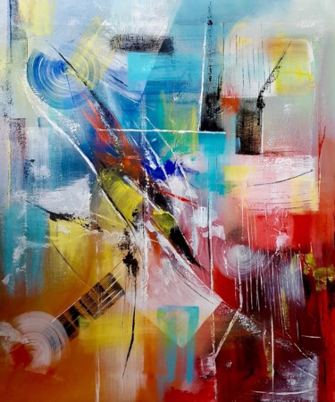 Peinture intitulée ""Quintessence"" par Mata, Œuvre d'art originale, Acrylique