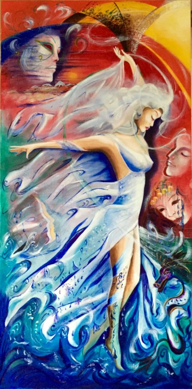 Vent d'Est Peinture intitulée "Vent d'Est" par Corine Dardel, Œuvre d'art originale