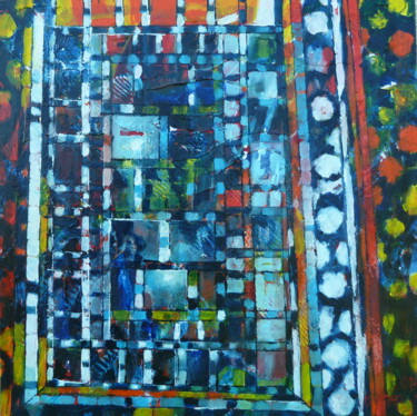 Iranian Blue Sky Peinture intitulée "Iranian Blue Sky" par Barbara Piatti, Œuvre d'art originale, Huile