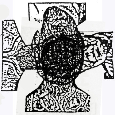 Digital Arts titled "Rubbish Heap Cross" by Scott Short, Original Artwork, Collages