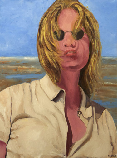 Peinture intitulée "Portrait de Maria,…" par Renand, Œuvre d'art originale, Huile